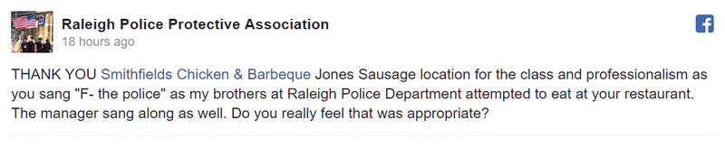 Illustration for article titled Restaurant Targeted by Racist Harassment After Police Union Spreads Hoax Online